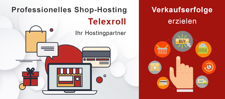 Hostet Shoplösung mit Telexroll